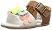 Carter's Every Step Stage 2 Girl's Standing Shoe, Glaze, White/Brown, 4 M US Toddler