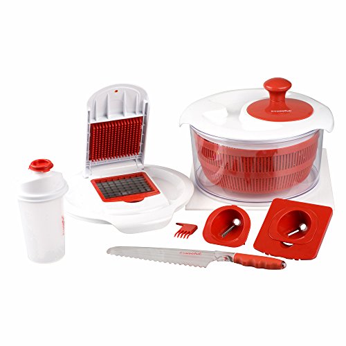 It's Useful Salad Wiz Pro Set - 10 Pieces, includes Spinner, Slicer and More