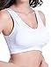 3 Pack Womens Wirefree Sleep Bra Medium Black Nude White Black