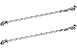 FACCNOY 2PCS Stainless Steel Free to Cut Length Driveshaft Universal Joint Drive Shaft for 1/10 LCG DIY RC Crawler SCX10 I II III TRX4 Capra Upgrade Parts…