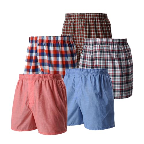 トランクス (5枚組) 抗菌 清潔 防臭効果 前開き Fresh IQ 5P トランクス HM8ET703J-998-M