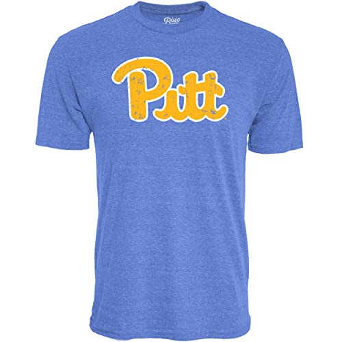 Blue 84 Mens NCAA Officially Licensed Tri-Blend T-Shirt Vintage Icon Team Color, Large