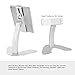 SMONET Desktop Anti-Theft Kiosk & Pos iPad Stand Holder Enclosure with Lock and Key for Tablets iPad, iPad Air, iPad Mini, 9.7 inch iPad Pro, Samsung Tablets (Silver)