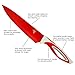 Colorful Kitchen Knife Set Sharp Cooking Cutting Knives by Ledish - Professional Colored Chef, Bread, Slicer, Santoku, Utility, Paring Knifes Sets - with Magnetic Strip, Sharpener, Brush, in Case.