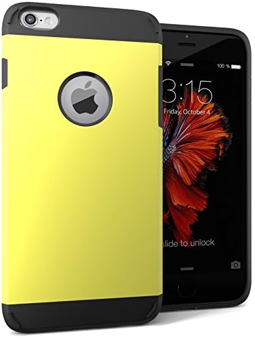 iPhone 6S Case, iPhone 6 Case Difenz [Armatura Series] Dual Layer Protective Armor Case for iPhone 6S/iPhone 6 (4.7-Inch)-iPhone 6S Cover with Shock Absorptive Inner Layer Hard Back Case - Yellow
