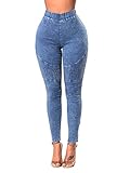 Xudom Womens Skinny Jeans Leggings High Waisted Stretch Denim Butt Lift Pencil Jeggings