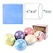 Shrink Wrap Bags with 2 in1 Mini Heat Sealer, 200 Pcs 6 x 6-inch Bath Bomb Shrink wrap for Handmade Soaps, Snacks and DIY Crafts- Economical Set