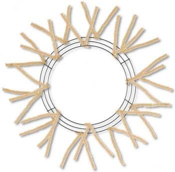 15inch Burlap Pencil Work Wreath Form