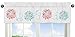 Sweet Jojo Designs Turquoise and Coral Emma Collection Window Valance