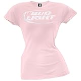 Bud Light - Logo Pink Juniors T-Shirt