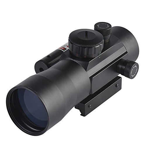 Beileshi 2x42 Green & Red Dot Scope Reticle Scope with Red Laser