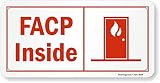 "FACP Inside" Sign By SmartSign | 5" x 10" Plastic