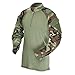 Tru-Spec Men's Regular T.R.U. 1/4 Zip Combat Shirt, Woodland/Olive Drab, Large