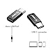 [2 in 1 Pack] TOTU Micro USB to USB C Adapter, Converts Micro USB Female to USB C Male, Uses 56K Resistor, Works with Galaxy S8, S8+, MacBook, Nintendo Switch, Sony XZ, LG V20 G5 G6 and More