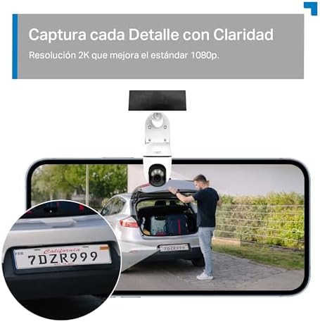Kit C610 – Câmera de Vigilância WiFi ao Ar Livre 2K 3MP com Painel Solar, 360° PTZ, Bateria 6700mAh, Deteção Humana, Visão Noturna a Cor, Rastreamento AI, IP65 Wireless