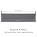 LuguLake 610 Aluminum Portable 4.0 Speaker with Stand Dock, HiFi, 2X 3Watts, Enhanced Bass, 10 Hours Playtime-Silver