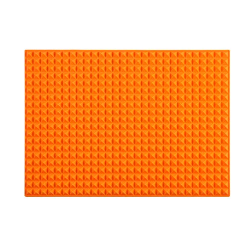 Colinda Silicone Dish and Cup Drying Mat - Extra Large Trivet for Hot Dishes, Large Size Hot Pots and Pads Coming Directly Out from the Stove or Oven,Drain Board,16" x 11.5",Orange