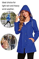 ZHENWEI Womens Lightweight Hooded Waterproof Active
