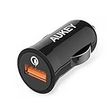 Quick Charge 2.0 AUKEY 18W USB Car Charger for LG G4, Samsung Galaxy S7/S6/Edge, iPhone and More