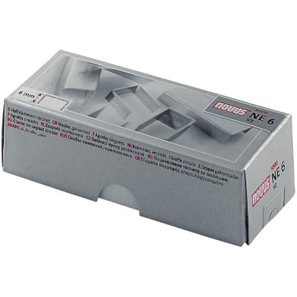 Novus NE-6 - Caja de 5000 grapas: Amazon.es: Oficina y papelería