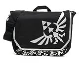 Nintendo Zelda Triforce Black/Silver Messenger Laptop Bag