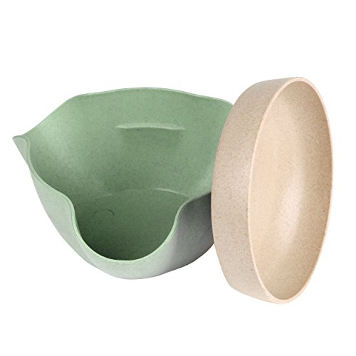Pistachio Bowl - Double Dish Nut Bowl with Pistachios Shell Storage, Green - Happy Hours