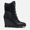 Sorel-Womens-Joan-Uptown-Mid-Lace-Boot-Rain-Waterproof-Black