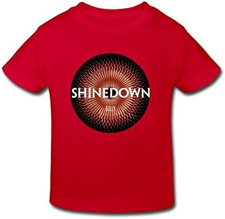 SHUA BABY Kid's Toddler Shinedown Bully Cover T-Shirt Age 2-6 Red 5-6 Toddler