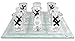 Matty's Toy Stop Tic-Tac-Toe, Three in A Row Shot Glass Drinking Game with 9 Shot Glasses and Glass Game Board