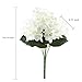 HOGADO 6 Heads Artificial Silk Flowers Hydrangea Bouquet Arrangements Fake Plant in Bulk DIY Wedding Table Centerpieces Wreath Cream