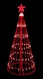 NorthLight 6 ft. Red LED Light Show Cone Christmas Tree Lighted Yard Art Decoration