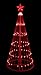NorthLight 6 ft. Red LED Light Show Cone Christmas Tree Lighted Yard Art Decoration