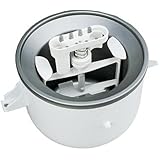 Kitchenaid Ice Cream Maker Attachment Fits Stand Mixers White 2 Qt. Capacity