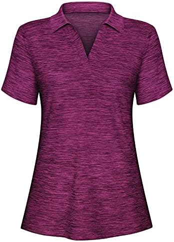 Cucuchy Womens V Neck Golf Polo Shirts Moisture Wicking Sports Workout Tops Cucuchy Womens V Neck Golf Polo Shirts Moisture Wicking Sports Workout Tops