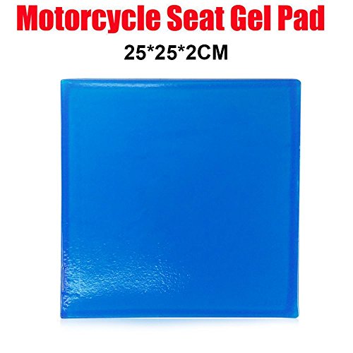 image for Whitelotous Motorcycle Seat Gel Pad Shock Absorption Mat Soft Cushion 