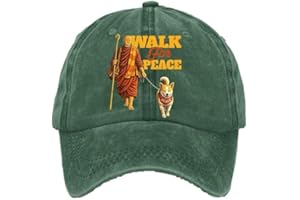 Retro Walk for Peace Monks with Dog Print Hat Baseball Cap Walk for Peace Hat Funny Graphic Caps Unisex