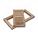 WELLAND® 4 X 12 Inch Red Oak Wood Flush Mount Floor Register Vent Cover Grille Unfinished, 3/4