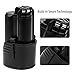 2 Packs 2500mAh BAT411 Replace for Bosch 12V/10.8V Battery Lithium BAT420 BAT411A BAT412