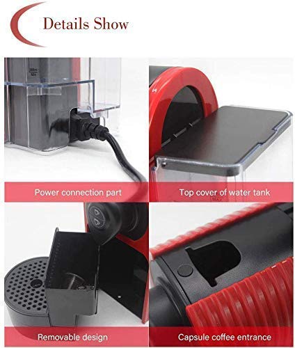 YAeele Kaffeemaschine, Italienisch Kapsel Kaffeemaschine, Haushaltsbüro Automatische kleine Kapsel Kaffeemaschine… – Bild 6