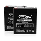 ExpertPower EXP1250 12V 5AH 2-Pack lead_acid_battery, 2 Pack