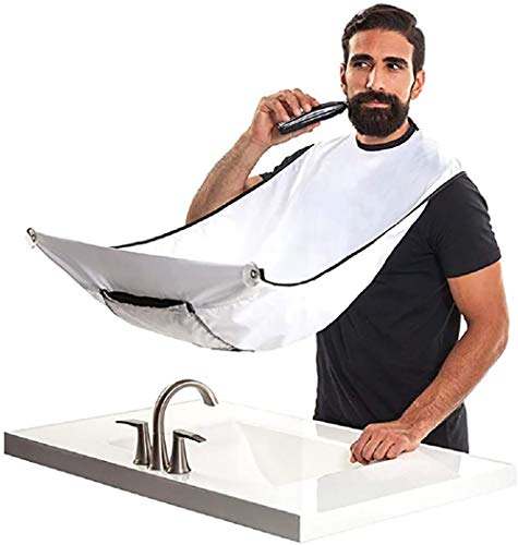 LucaSng Shaving Cloth Scissors Release Shave Trimming Cloth Neck Apron with Suction Cup - Image 2