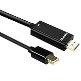 Mini DisplayPort to HDMI Cable, Benfei 4K Mini DP to HDMI 6 Feet Cable (Thunderbolt Compatible) with MacBook Air/Pro, Surface Pro/Dock, Monitor, Projector