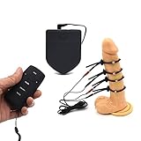 Wireless E-stim Electro Unit Thing for Men Products Electrode Stimulation Male Stim Conductive Rubber Rings Electric Shock Massager