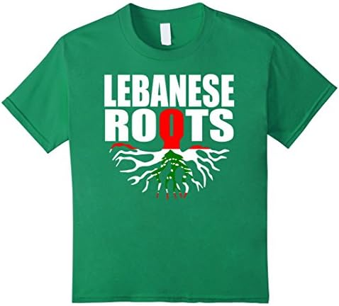 Kids Teecastle Lebanese Roots Lebanon Pride Flag Gift T-Shirt 6 Kelly Green