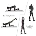 RitFit Single Resistance Exercise Band with Comfortable Handles - Ideal for Physical Therapy, Strength Training, Muscle Toning - Door Anchor and Starter Guide Included