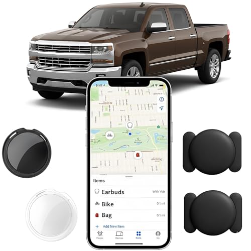 2 Pack No Subscription GPS Tracker for Vehicles Work with Find My(iOS Only) Global Coverage Real Time Mini Tracker Tags Hidden Car Locator Tracking Device with Magnetic Case No Monthly Fee Required