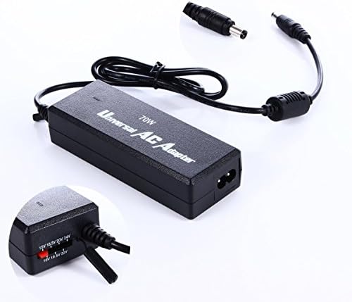 Realmy 70W Universal Netbook Compute Ac Adapter 15V 16V 18V 18.5V 19V 19.5V 20V 22V 24V