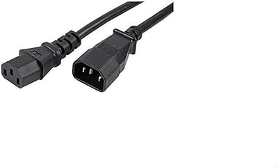 PRO ELEC PE01090 C14 to C13 Extension Lead 10A 3m Black Power Cable
