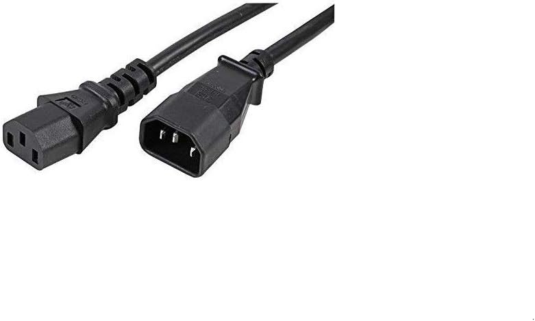 PRO ELEC PE01090 C14 to C13 Extension Lead 10A 3m Black Power Cable