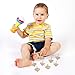 B bangcool Wooden Spinning Top Toys Wood Spin Up Toy for Party Favors(12Pcs)